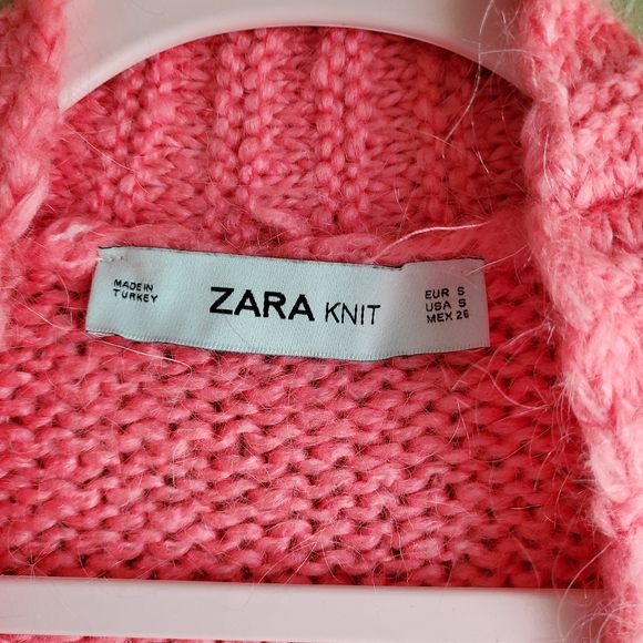 Zara pink oversized cardigan - Picture 6 of 8